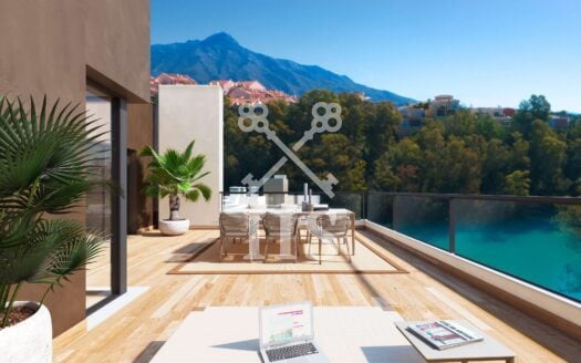 A7 Marbella Lake apartments Nueva Andalucia terrace 2