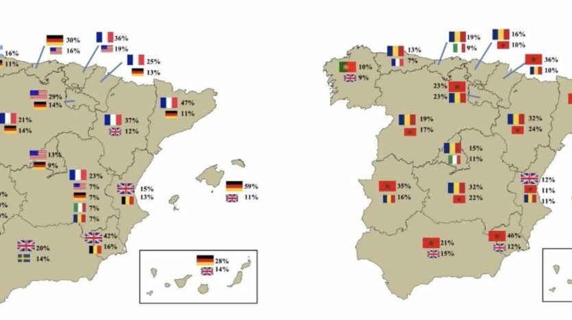 Where foreigners bought real estate in spain 2021