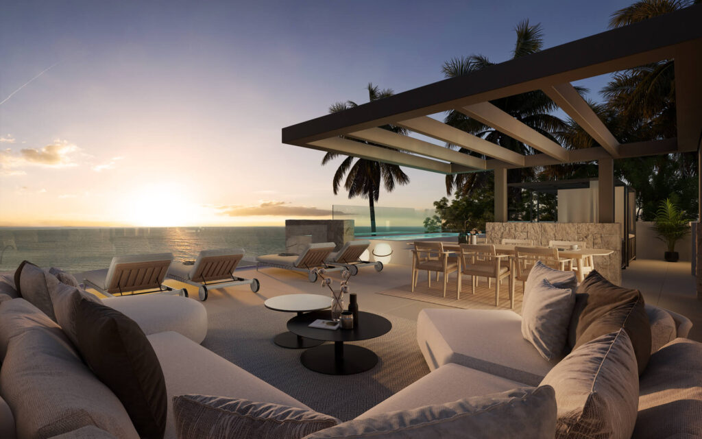Villa Playa San Pedro frontline beach 02 SOLARIUM SUNSET 02