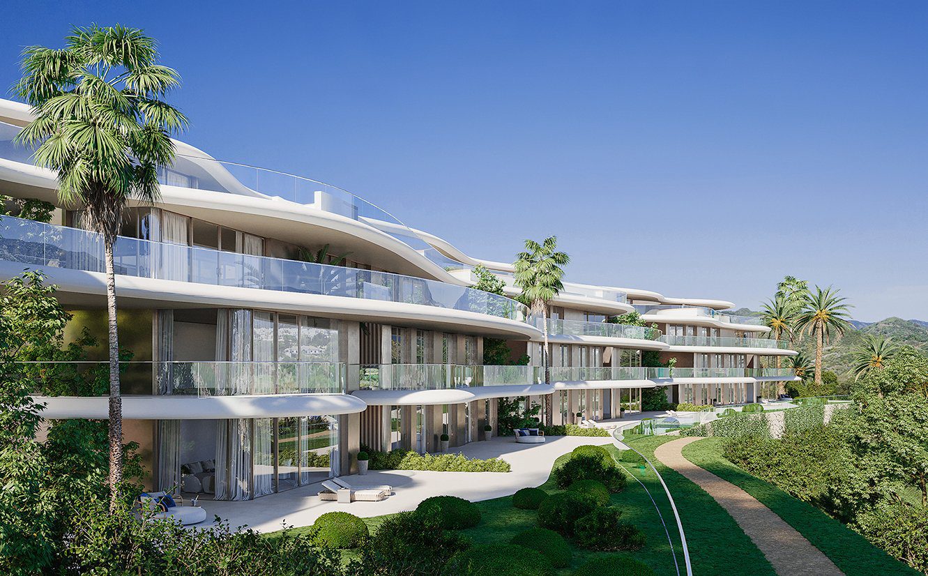 Appartementengebouw met moderne architectuur