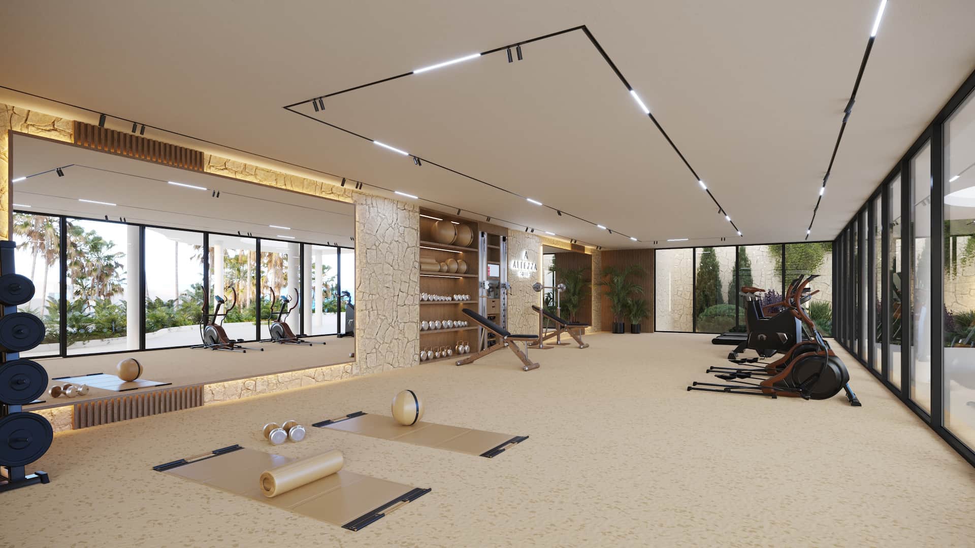 Ultramoderne fitnessruimte