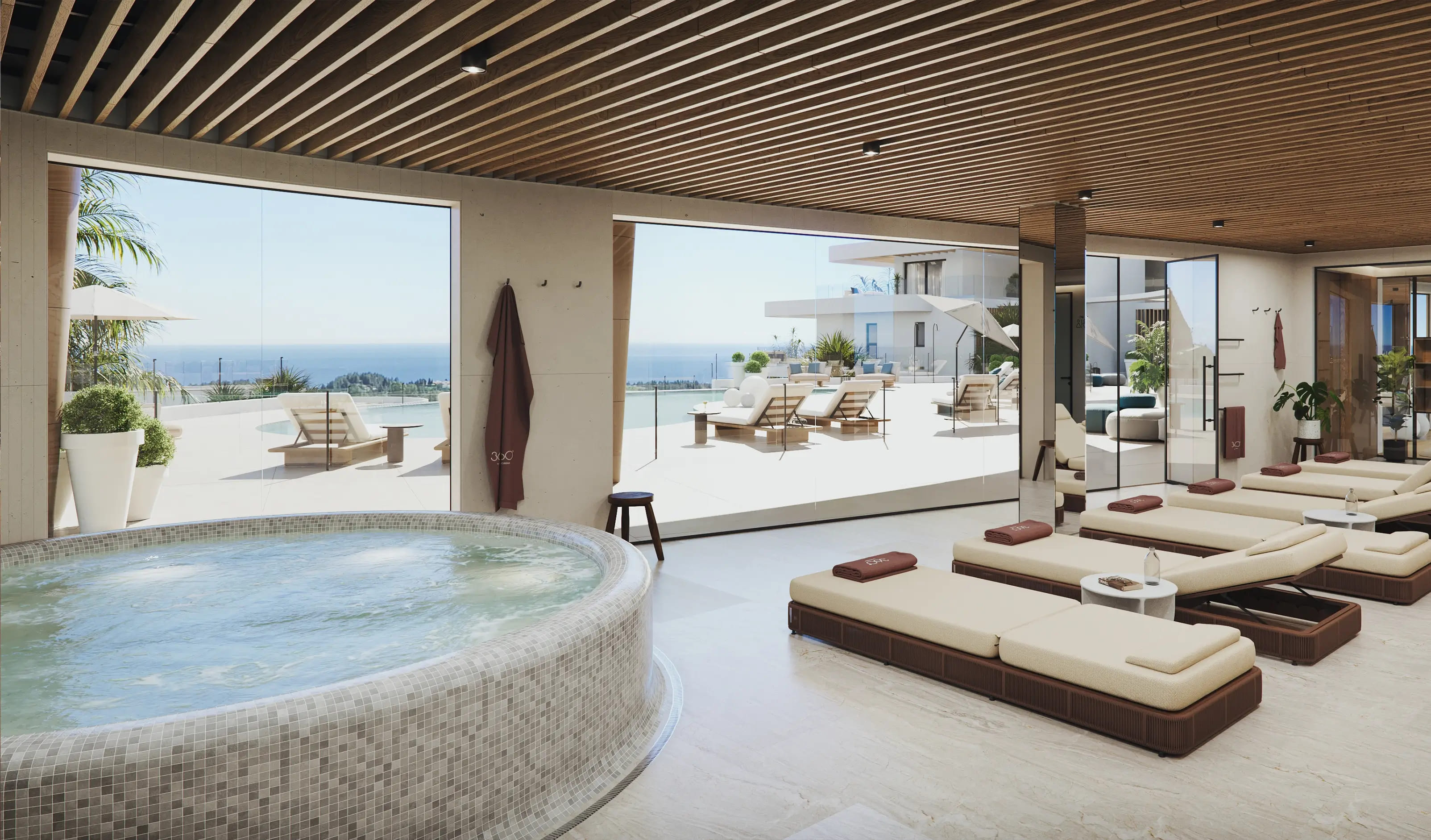Wellnesszone met jacuzzi