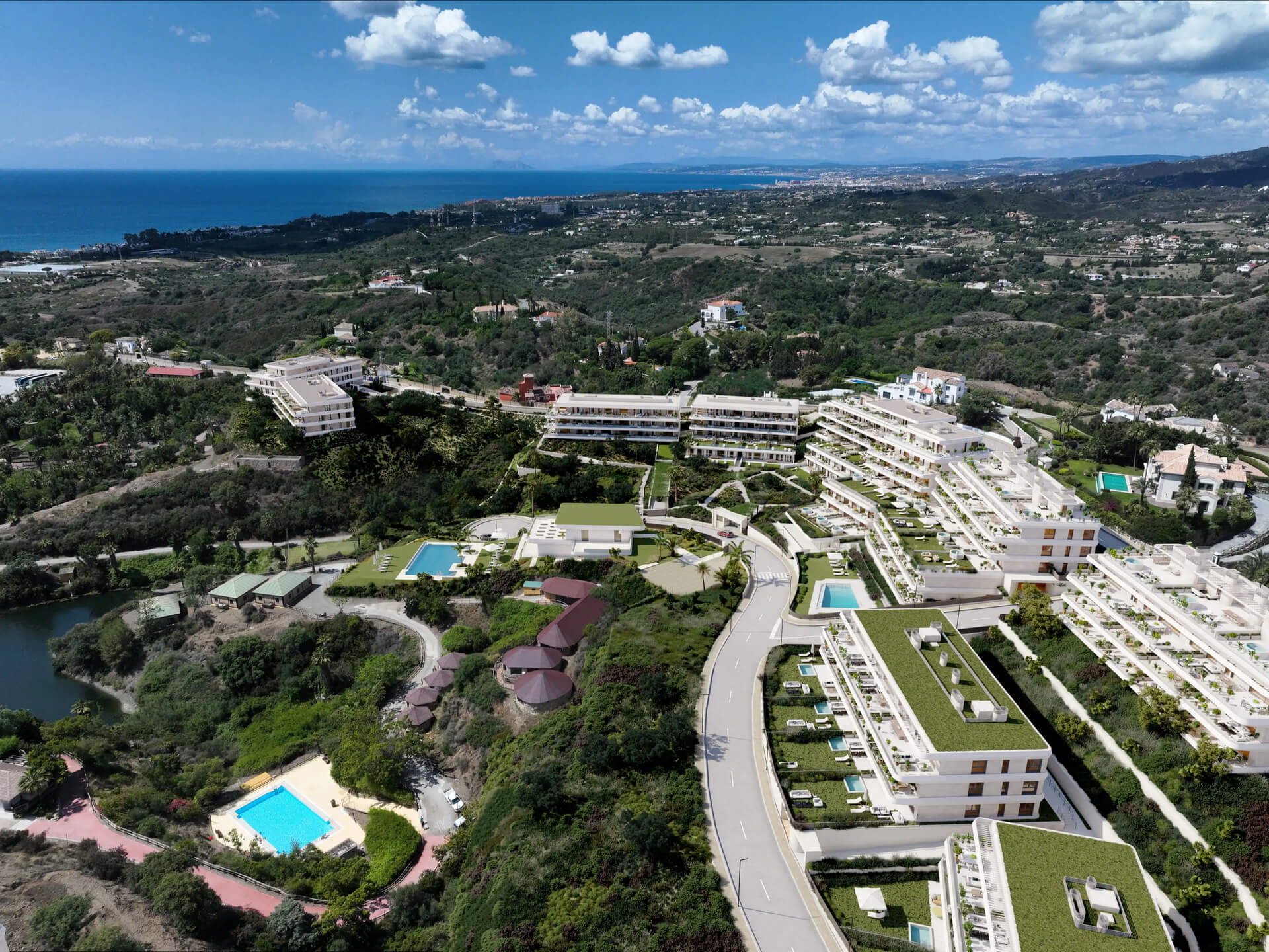 Luchtfoto van de omgeving van Estepona