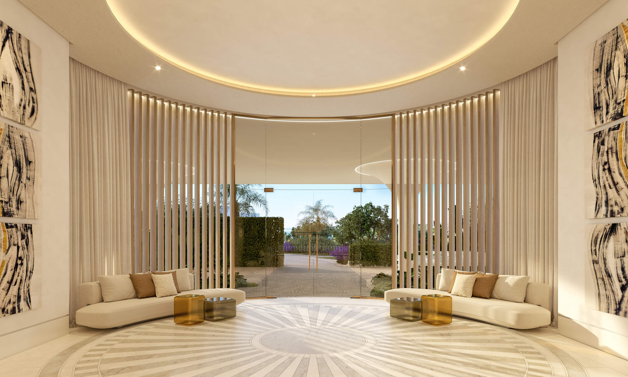 Wellnessruimte met bijzondere architectuur