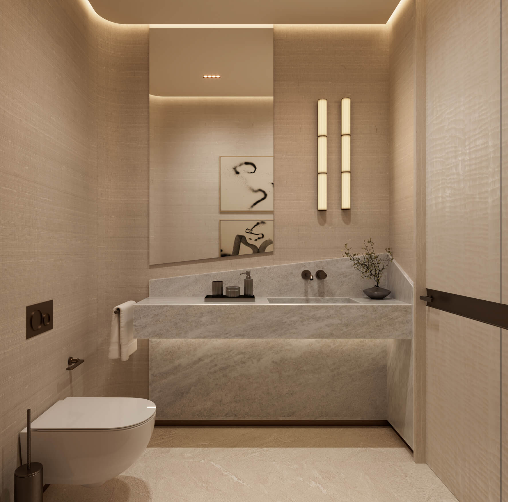 Badkamer met vrijstaand bad